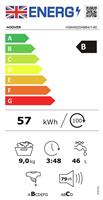 Hoover H3W492DABB4/1-80 9KG 1400 Washing Machine - Black