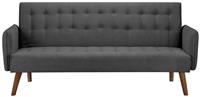 Birlea Hudson Fabric 2 Seater Clic Clac Sofa Bed - Charcoal