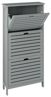 GFW Bergen Shoe Storage Cabinet - Grey