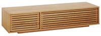 Habitat Max Slatted 2 Door TV Unit - Oak