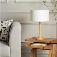 Habitat Malaren Wooden 47cm Tapered Table Lamp - Natural