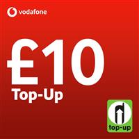 Vodafone £10 Pay As You Go Top-Up Voucher