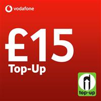 Vodafone &pound;15 Pay As You Go Top-Up Voucher