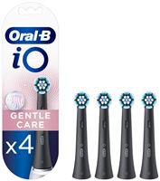 Oral-B iO Gentle Care Toothbrush Heads Black - 4 Pack