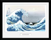 Japanese Art Hokusai Great Wave Framed Print - 30x40cm