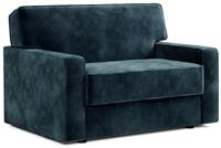 Jay-Be Linea Velvet Cuddle Chair Sofa Bed - Ink Blue