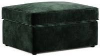 Jay-Be Velvet Footstool Chair Bed - Dark Green