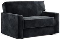 Jay-Be Linea Velvet Cuddle Chair Sofa Bed - Charcoal