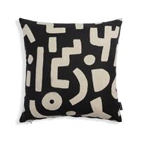 Habitat Mono Abstract Printed Cushion - 43x43cm