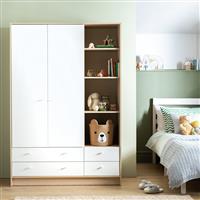 Argos Home Kids Malibu 2 Door 4 Drawer Wardrobe - White