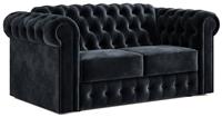 Jay-Be Chesterfield Velvet 2 Seater Sofa Bed - Charcoal