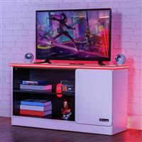 X Rocker Carbon Tek Media Unit - White