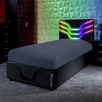 X Rocker Cosmos RGB Single Bed - Black