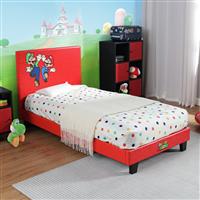 X Rocker Nintendo Mario Single Bed Frame - Red