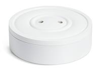 Habitat 60 Button Lacquered Storage Jar - White
