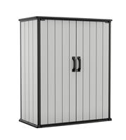 Keter Premier Tall 1400L High Outdoor Storage Cupboard -Grey