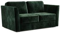 Jay-Be Elegance Velvet 2 Seater Sofa Bed - Dark Green