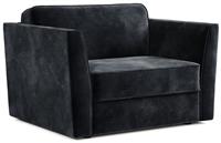 Jay-Be Elegance Velvet Cuddle Chair Sofa Bed - Charcoal