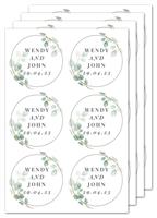 Personalised Message Botanical Sticker Set