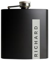 Personalised Message Name Only Black Hip Flask - 170ml
