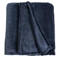 Argos Home Fleece Throw - Navy - 125X150cm