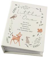 Personalised Message Woodland Animals Print Photo Album