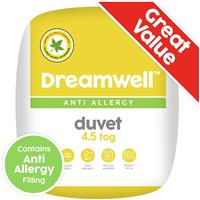 Dreamwell Anti Allergy 4.5 Tog Duvet - Single