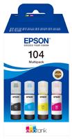 Epson 104 EcoTank 4 Ink Cartridges - Black & Colour