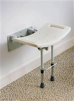 Shower Seat with Legs - Wall Mounted