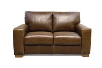 Habitat Eton Leather 2 Seater Sofa - Tan
