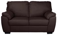 Argos Home Milano Leather 2 Seater Sofa - Chocolate