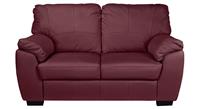 Argos Home Milano Leather 2 Seater & 3 Seater Sofa -Burgundy