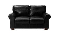 Habitat Salisbury Leather 2 Seater Sofa - Black