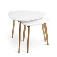 Habitat Cato Nest of 2 Tables - White