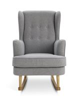 Habitat Callie Fabric Rocking Chair - Light Grey