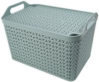 Strata Urban 3 x 24 Large Plastic Storage Baskets with Lid