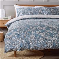 Argos Home Cotton Acorn Floral Blue Bedding Set - Single