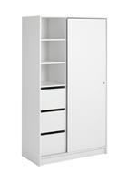 Argos Home Malibu 1 Door Sliding Wardrobe - White