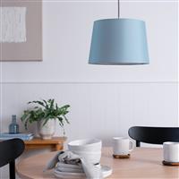 Habitat Blue Textured Easy Fit Tapered Lampshade - 30cm