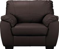 Argos Home Milano Leather Armchair - Chocolate