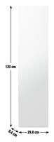 Argos Home Frameless Full Length Wall Mirror -120X30cm