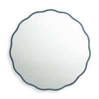 Habitat Blue Wavy Wall Mirror - 50x50cm