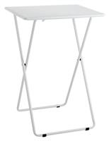 Habitat Airo Metal Folding Side Table - White