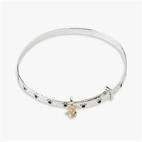 Revere Sterling Silver Teddy Bear Baby Bangle