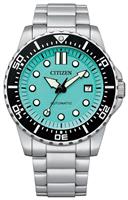 Citizen Men's Aqua Dial Auto Sport Bracelet Watch