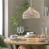 Habitat Natural Rattan Easy Fit Pendant Lampshade - 35cm