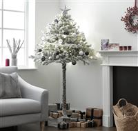 Habitat 6ft Snowy Half Design Christmas Tree