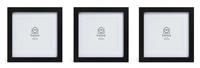 "Habitat Wooden Picture Frame - Pack of 3 - Black - 4x4"""