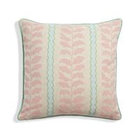 Habitat Panelled Leaf Print Cushion - 43x43cm