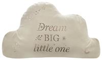 Bambino Cloud Velvet Cushion - White - 35x22cm